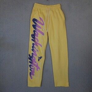 Urban Outfitters Pants Women XS Yellow Washington Jogger Tracksuits Sweatpants